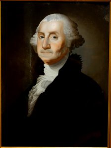 George Washington, attributed to Foeiqua (Chinese), c. 1800-1805, reverse painting on glass - New Britain Museum of American Art - DSC09132
