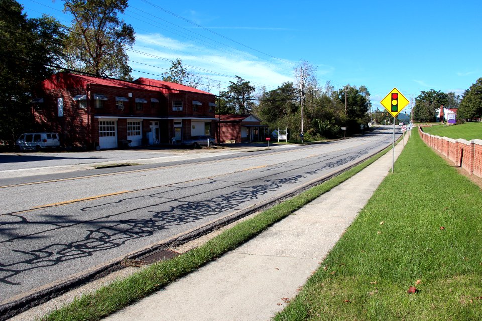 Georgia State Route 2 in Young Harris, Georgia