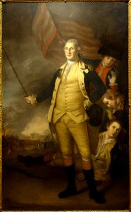 George Washington at the Battle of Princeton, by Charles Willson Peale, American, 1784, oil on canvas - Princeton University Art Museum - DSC06893