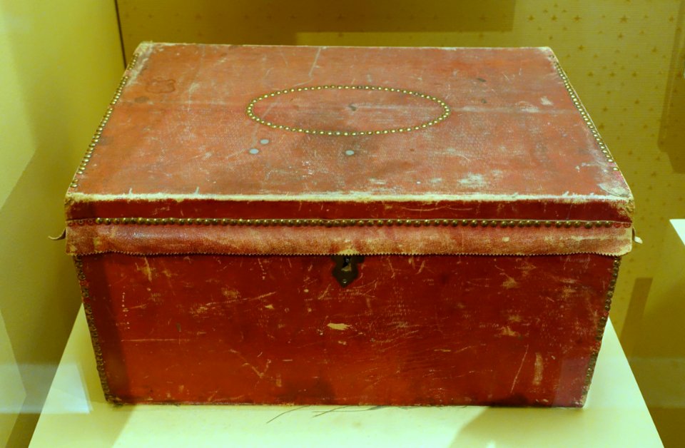 George Washington's trunk, in which he preserved the papers of the 1787 Constitutional Convention - National Museum of American History - DSC00162