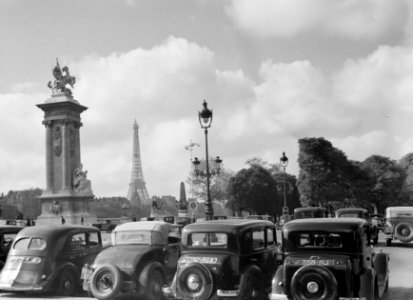 Geparkeerde auto's in Parijs, Bestanddeelnr 254-5697