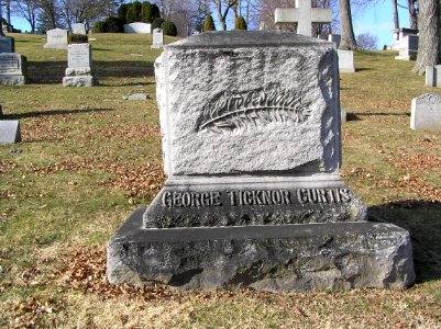 George Ticknor Curtis Tombstone February 2012