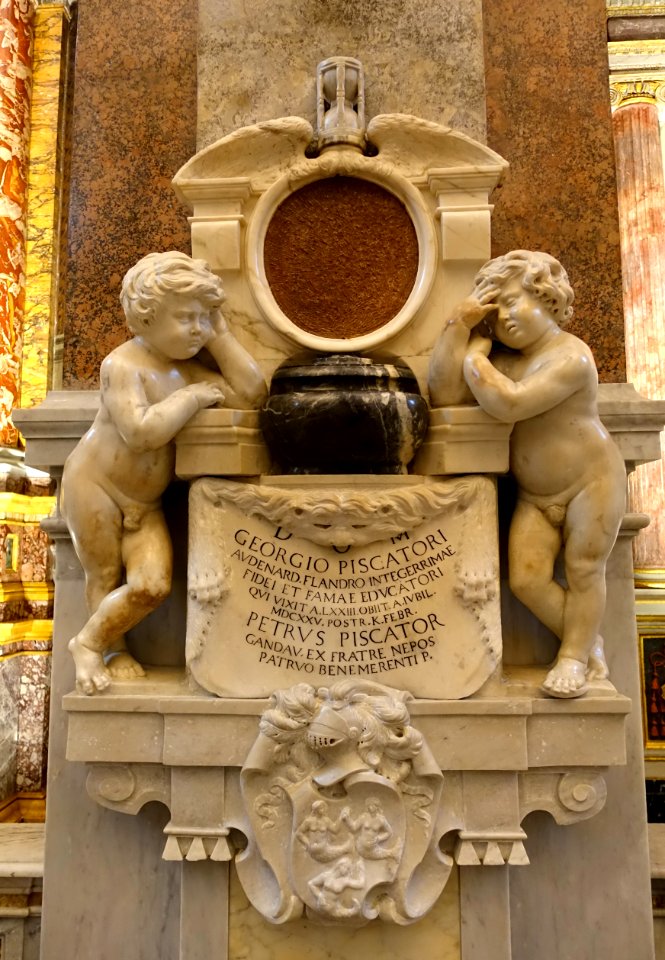 Georgio and Petrus Piscatori memorial - Santa Maria dell'Anima - Rome, Italy - DSC09687