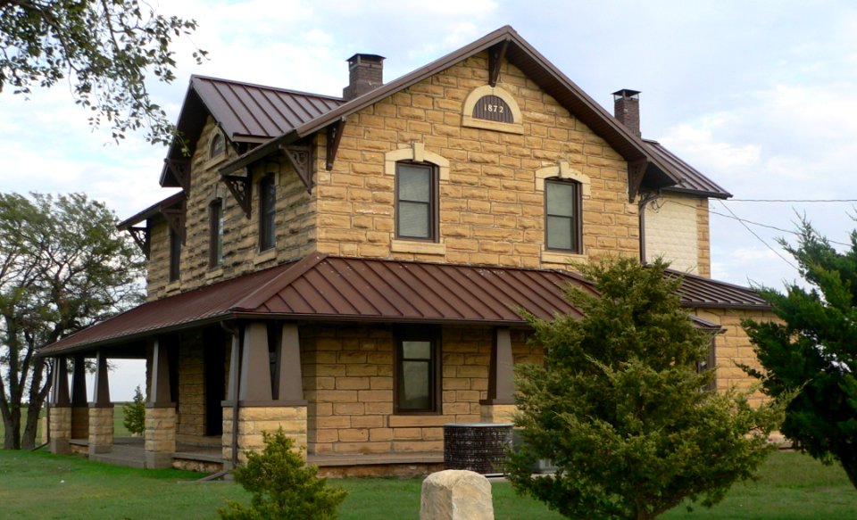 George Grant villa (Ellis Co) from WNW 1