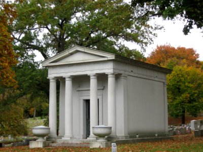 George J. Schmitt mausoleum, Union Dale Cemetery, 2020-10-24, 02