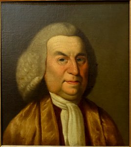 George Leonard (1698-1778), artist unknown, mid 1700s, oil on canvas - Old Colony History Museum - Taunton, Massachusetts - DSC03715