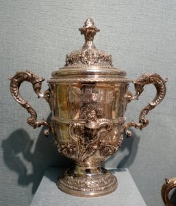 George II cup and cover, Paul de Lamerie, London, 1743-1744, silver - Portland Art Museum - Portland, Oregon - DSC08879 photo