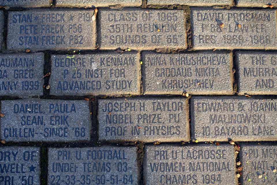 George F. Kennan memorial brick - Palmer Square - Princeton, NJ - DSC00883