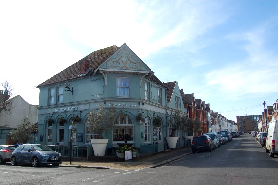 George Payne pub, Payne Avenue, Poets' Corner, Hove (March 2020) (2)