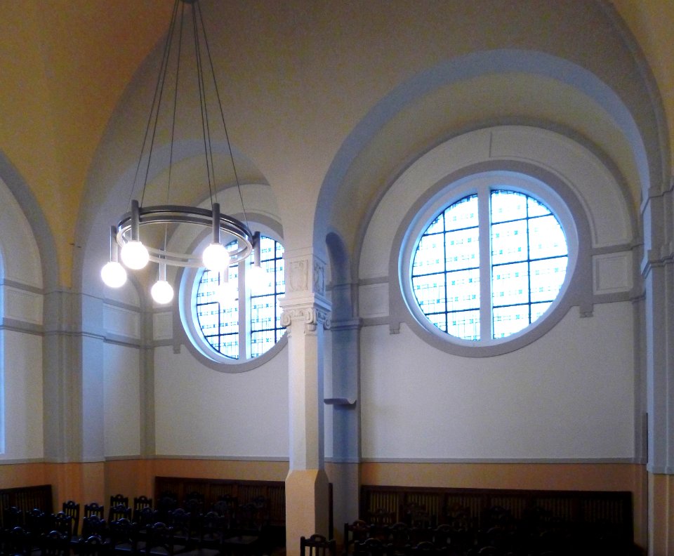Gemeindehaus Nordend Giebel innen