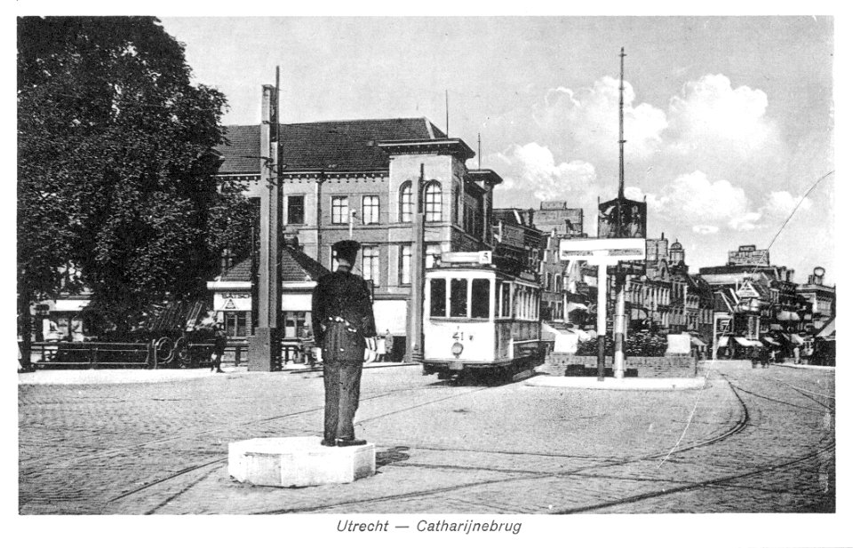Gemeentetram Utrecht motorwagen 41 op lijn 5