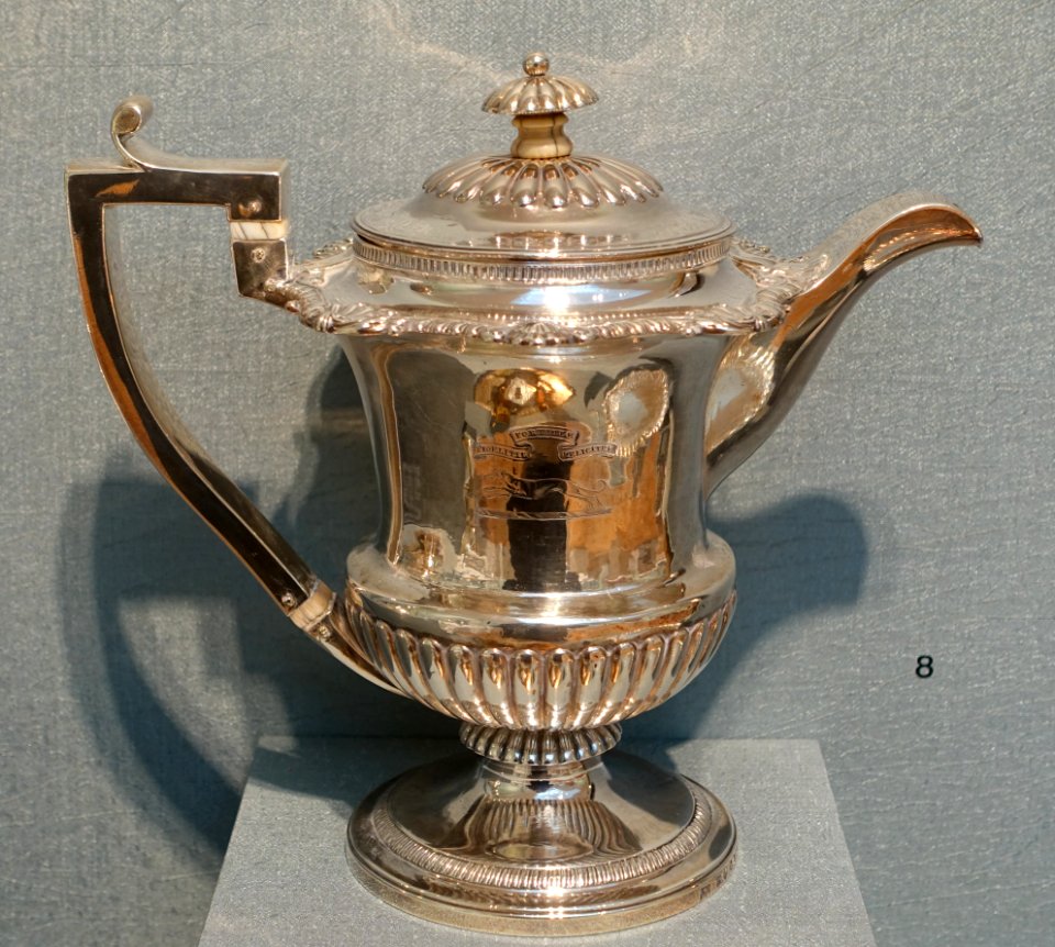 George III argyll, Storey and Elliott, London, 1810-1811, silver, ivory - Portland Art Museum - Portland, Oregon - DSC08818