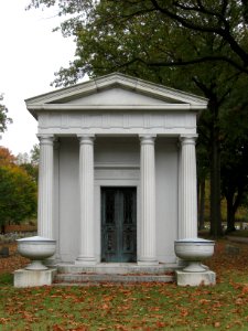 George J. Schmitt mausoleum, Union Dale Cemetery, 2020-10-24, 01