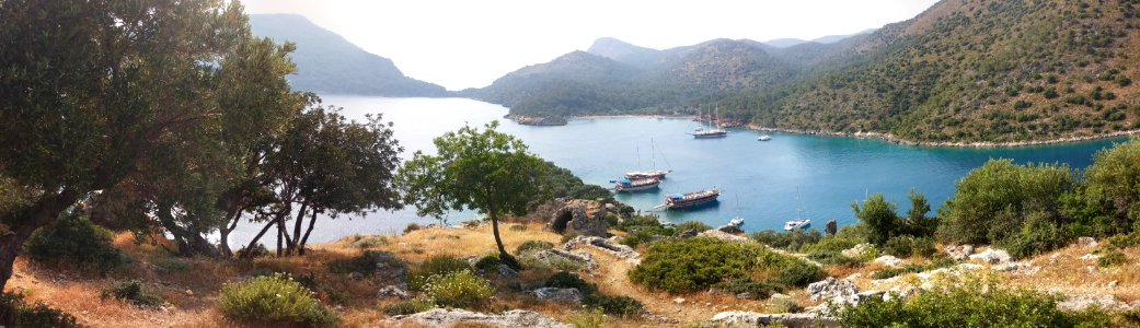 Gemiler Adası ve koy panoramik