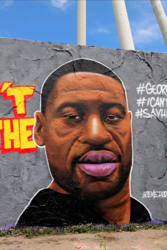 George Floyd mural Mauerpark Berlin 2020-05-30 04