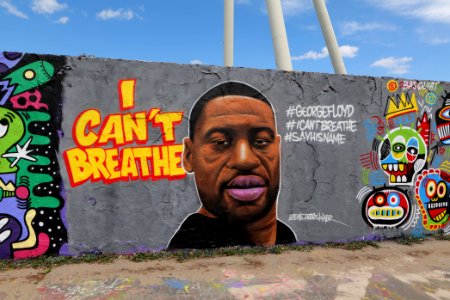 George Floyd mural Mauerpark Berlin 2020-05-30 01
