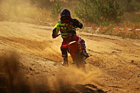 Motorcycle cross motocross ride