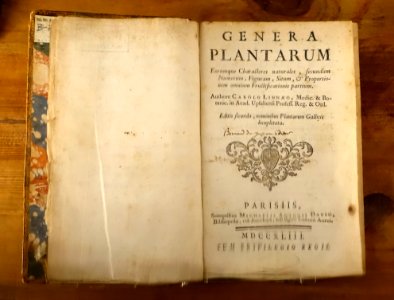 Genera Plantarum, 2nd edition, Paris, 1743 - Museu da Ciência da Universidade de Coimbra - University of Coimbra - Coimbra, Portugal - DSC09284