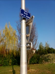 Genay - Rue de la Gare, plaque