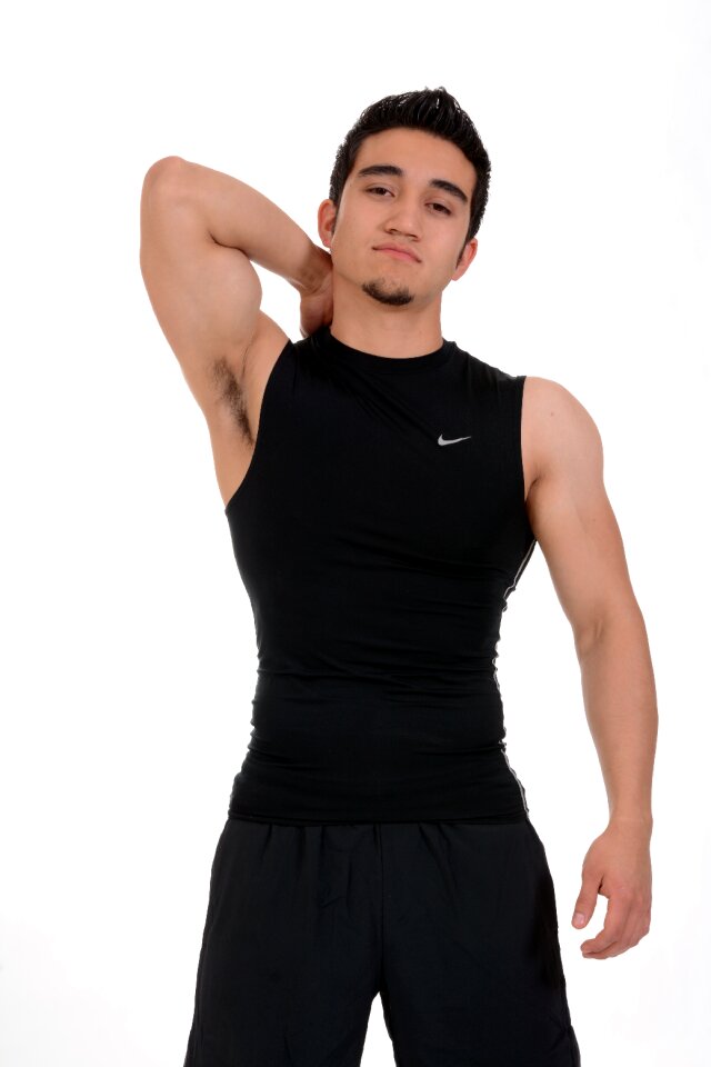 Pilates face man body man