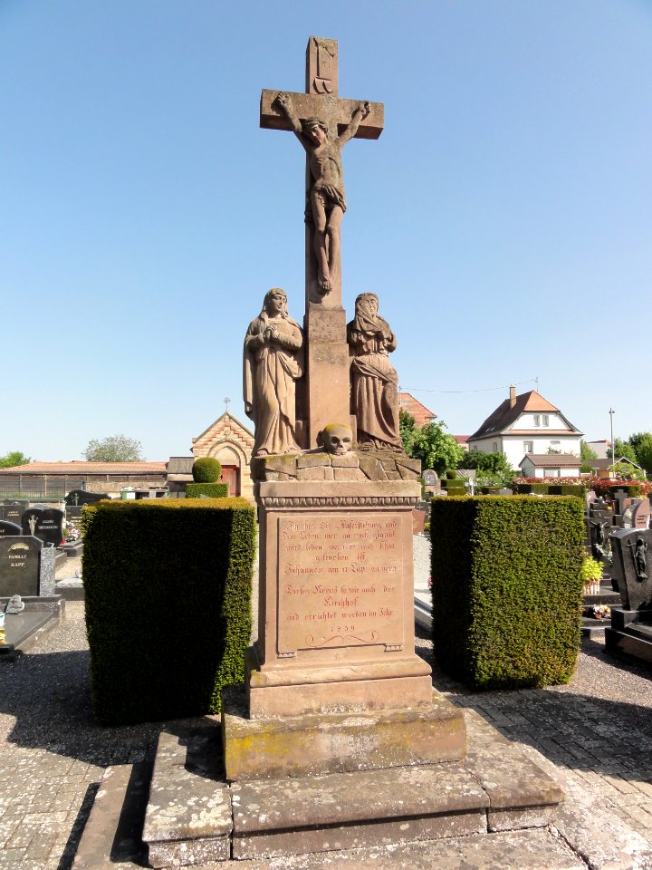 Geispolsheim (Bas-Rhin) calvaire du cimetière