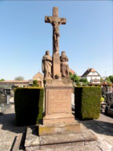 Geispolsheim (Bas-Rhin) calvaire du cimetière