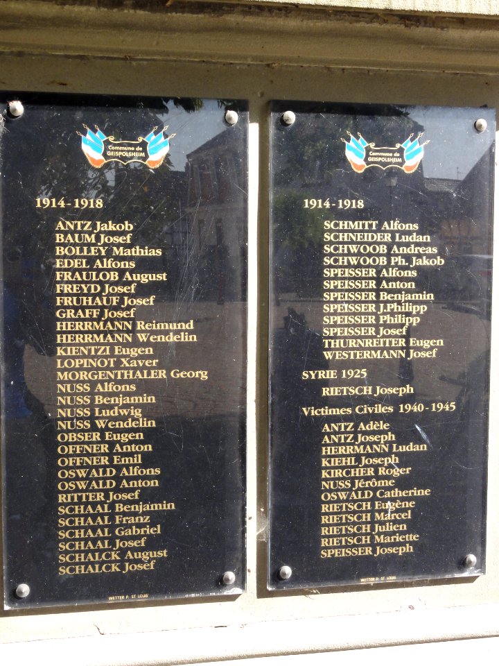 Geispolsheim (Bas-Rhin) monument aux morts (02)