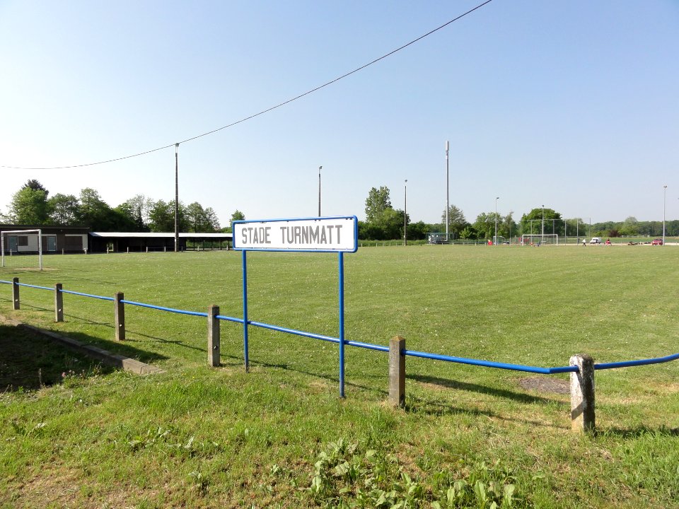 Geispolsheim (Bas-Rhin) Stade Turnmatt, le terrain de foot