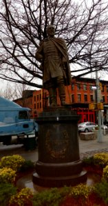 Gen. Edward Fowler statue Fowler Square Fort Greene Brooklyn NY assorted photos near Fulton Street photo