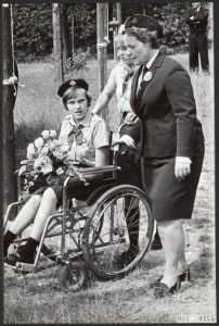 Gehandicapten, padvinderij, ECHTGENOTES, nationaal kamp, jong p hj s de, Bestanddeelnr 094-0155