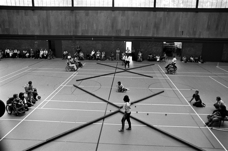 Gehandicapten, gehandicaptensport, demonstraties, publiek, Beatrix, prinses, Bestanddeelnr 928-1342
