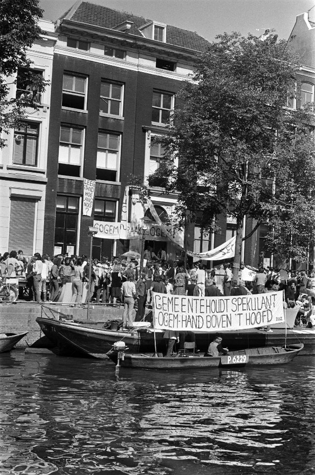 Gekraakte panden aan Amsterdamse Herengracht, overzicht ontruiming, Bestanddeelnr 928-7436