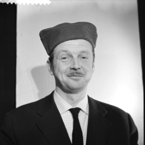 Generale repetitie van de One Man Show van Toon Hermans , kop van Toon Hermans, Bestanddeelnr 911-1002