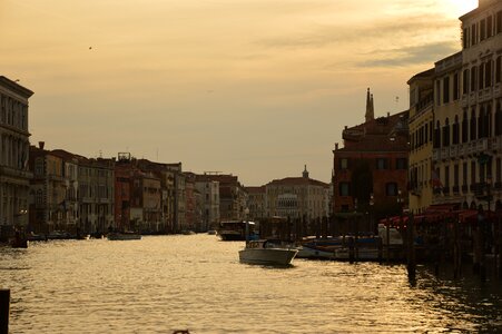 Sunset water italy