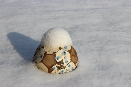 Football soccer ball white photo