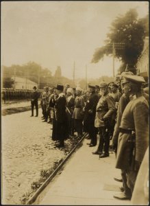 Generaloberst Graf Kirchbach und der Hetman der Ukraine Generaal Skoropadski, Bestanddeelnr 158-2518