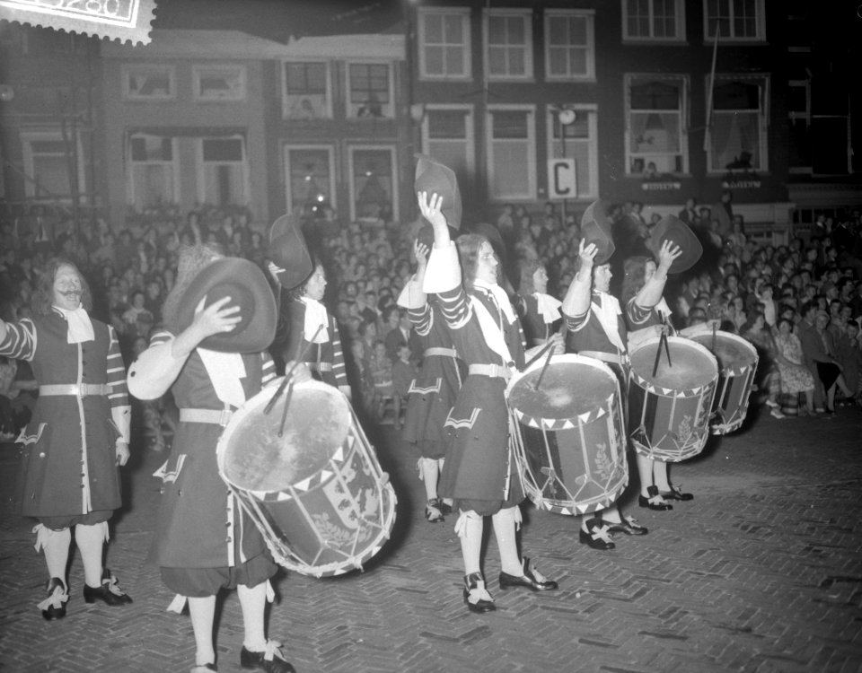 Generale repetitie Taptoe Delft, tamboers, Bestanddeelnr 911-5280