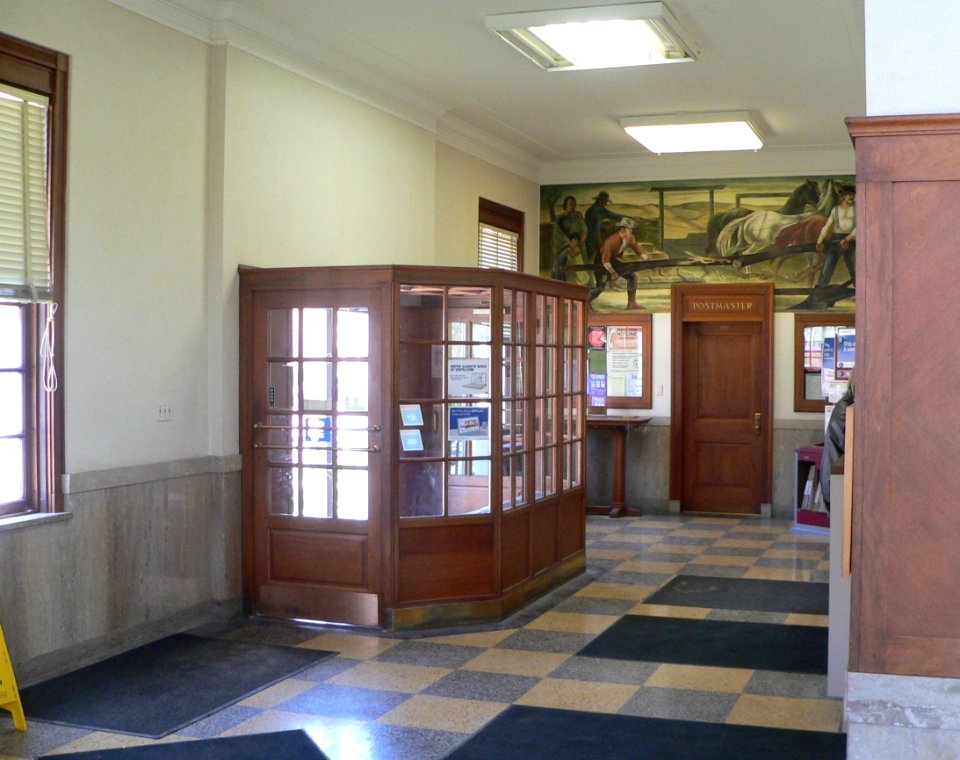 Geneva, Nebraska post office interior 1