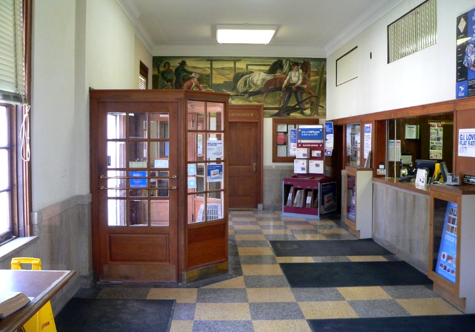 Geneva, Nebraska post office interior 2