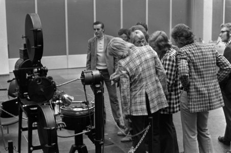 Geluidsfilm-apparatuur uit 1925 op HiFi RAI 1973, Bestanddeelnr 926-6410
