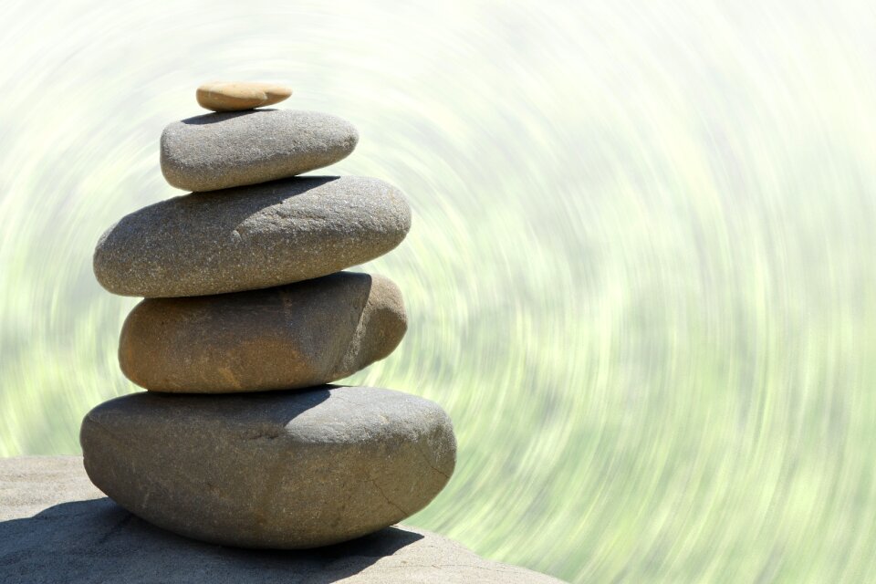 Stones zen garden design