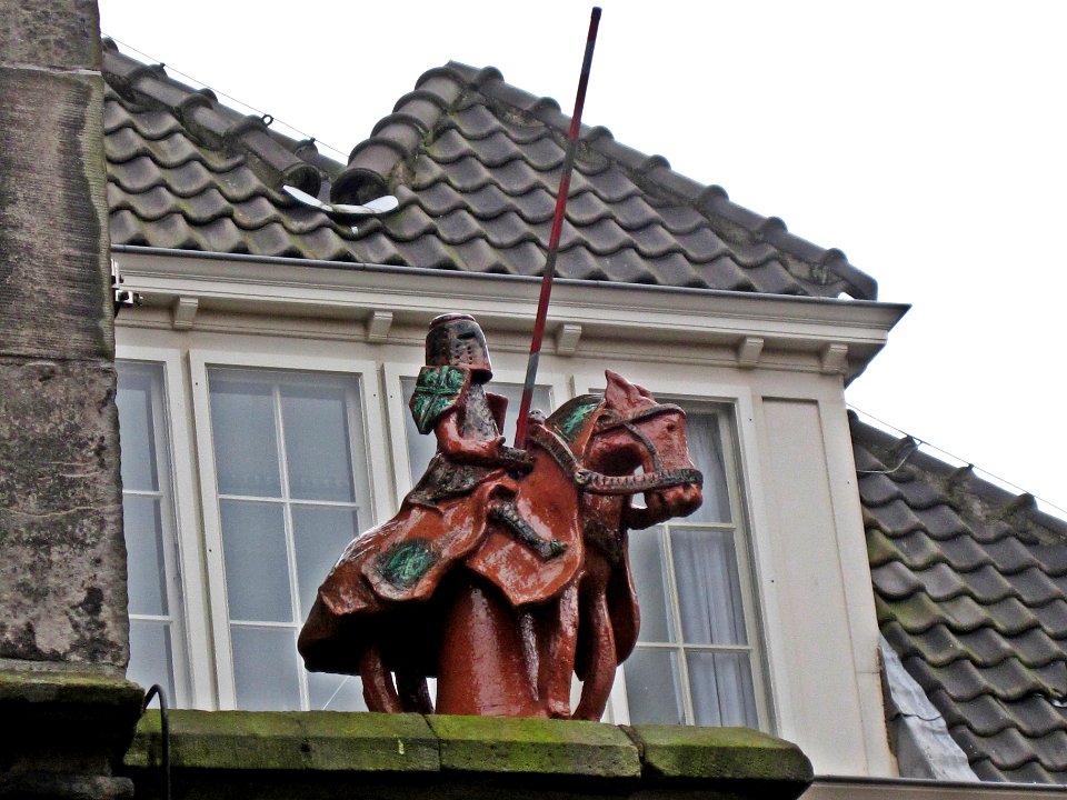 Gemeenlandshuis façade ornament, Delft, the Netherlands