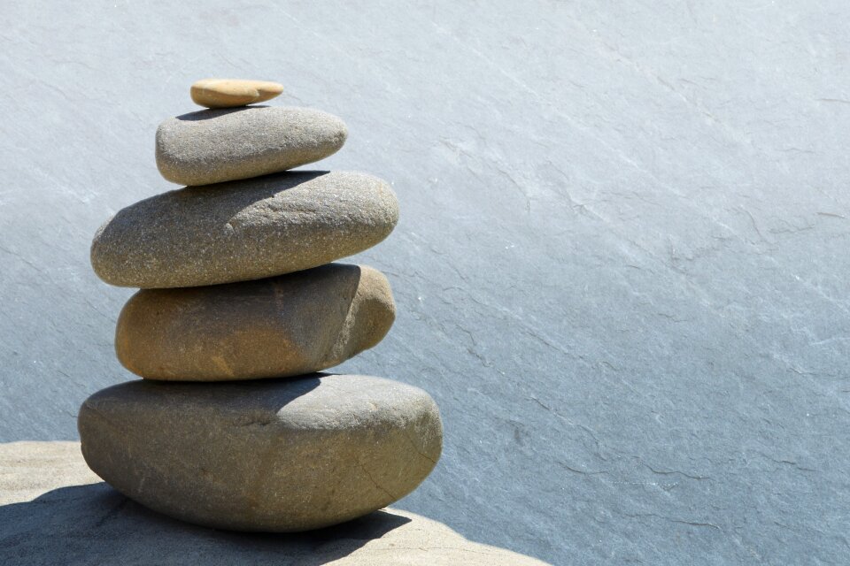 Stones zen garden design