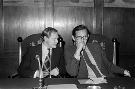 Gemeenteraad Amsterdam Lammers (rechts) en De Cloe, Bestanddeelnr 928-3301