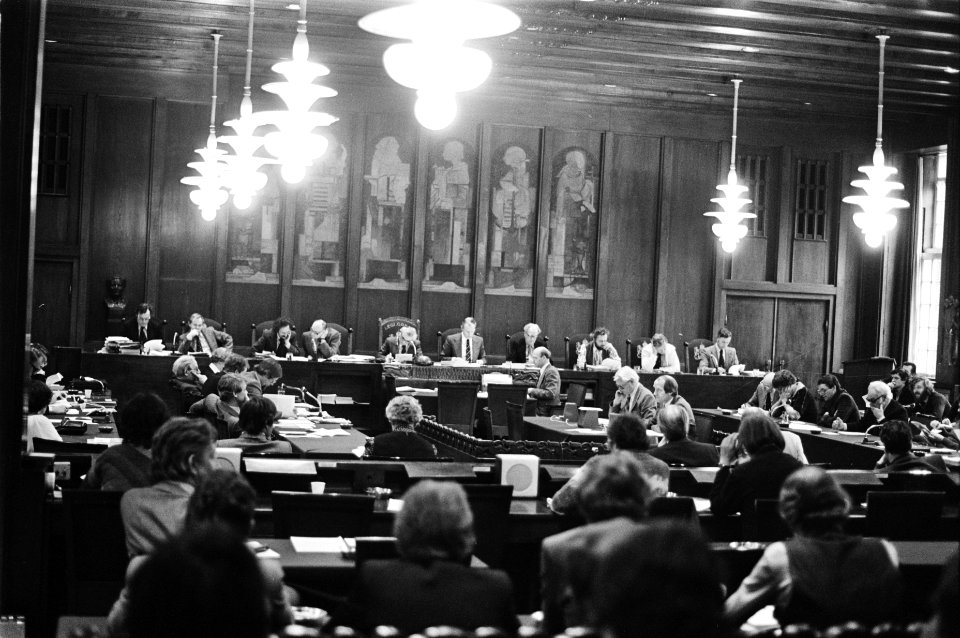Gemeenteraad Amsterdam, behandeling begroting overzicht raadsvergadering, Bestanddeelnr 929-6113