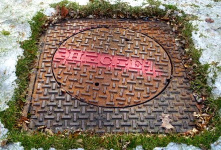 H.C.E. - manhole cover - Harvard University - Cambridge, MA - DSC02569 photo