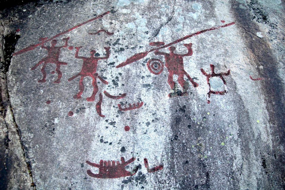 Hällristningar krigare Tanum 120 1