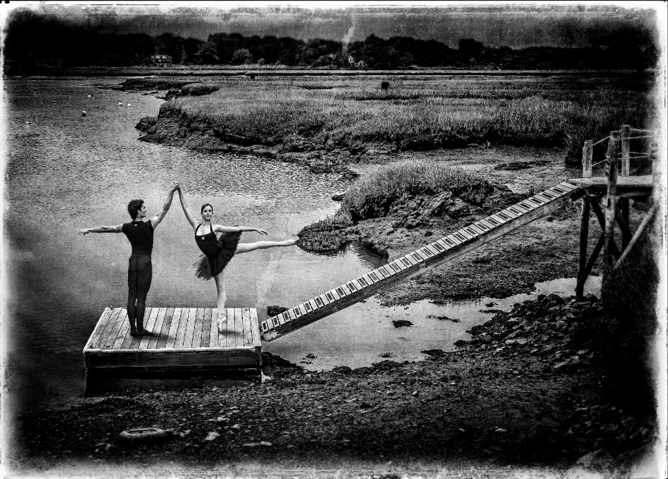 Composite gray river gray bank