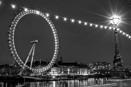 Long exposure black and white gray eye