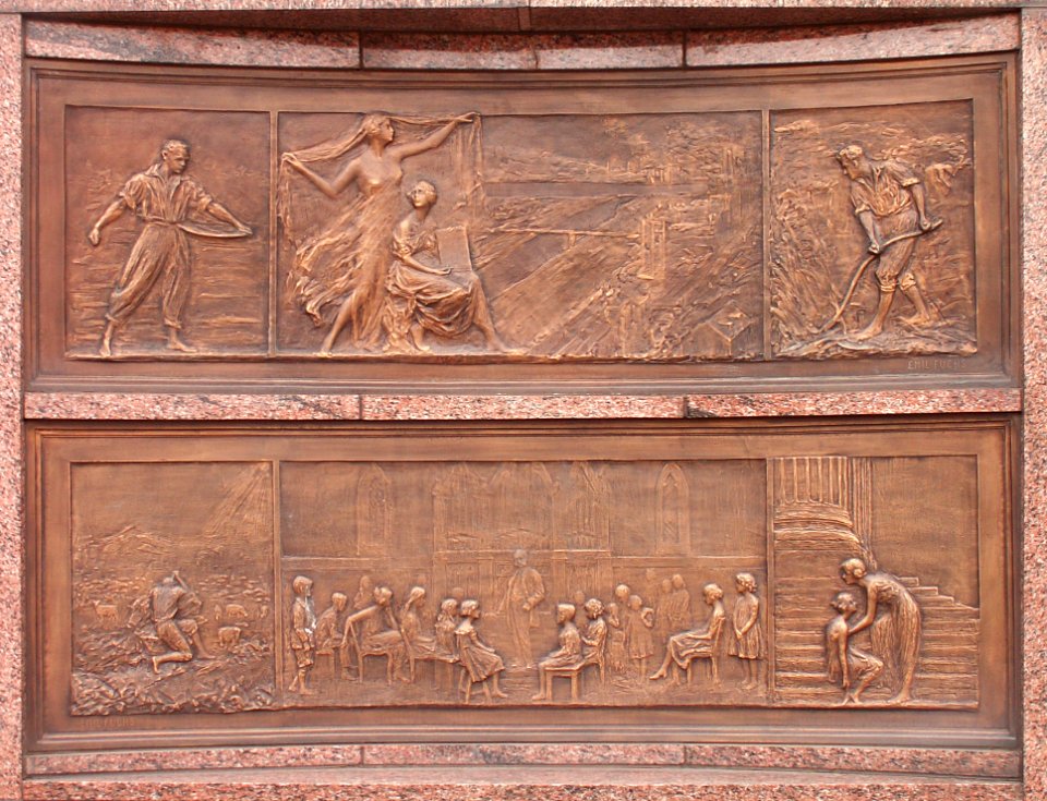 H J Heinz Memorial Plaza Reliefs, Sharpsburg, Pennsylvania, 2